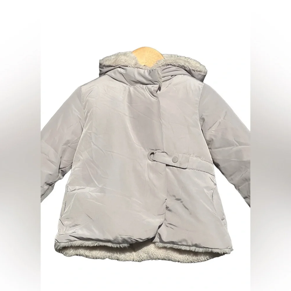 Zara Baby Outerwear Collection Puffer Faux Fur Lined Hooded Coat
